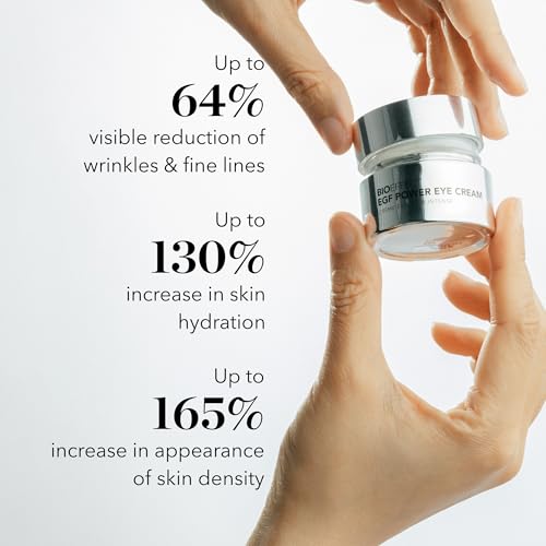 BIOEFFECT EGF Power Eye Cream | Intensive Age-Defying Eye Treatment with Epidermal Growth Factor + Bakuchiol + Niacinamide for Wrinkles, Dark Circles & Puffiness | 15 mL / 0.51 oz
