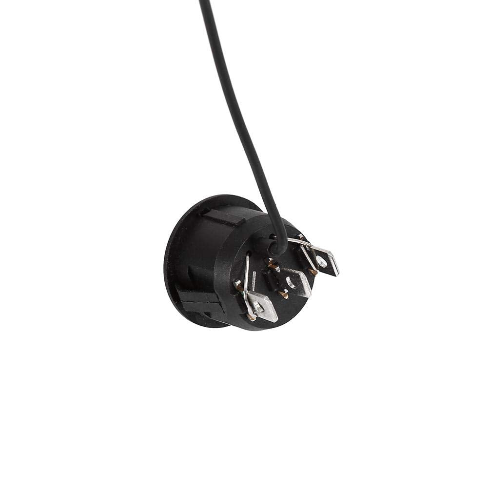 Universal 3 Pin Car Seat Heater Switch, 2X Round Heated Hi Low Off Control 12V 20A