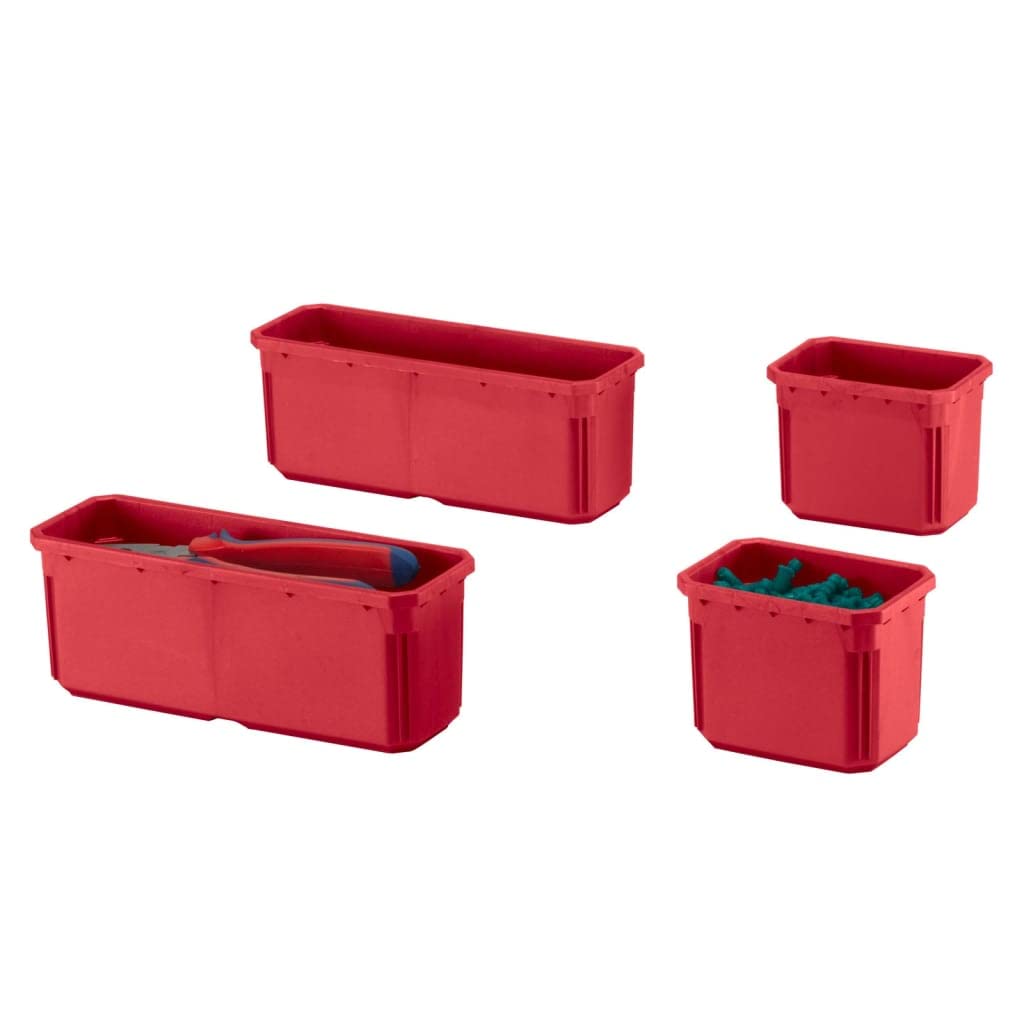 Keter 240051 Connect Organizer Tool Box, Black/Red, 54 x 30.2 x 11.5 cm