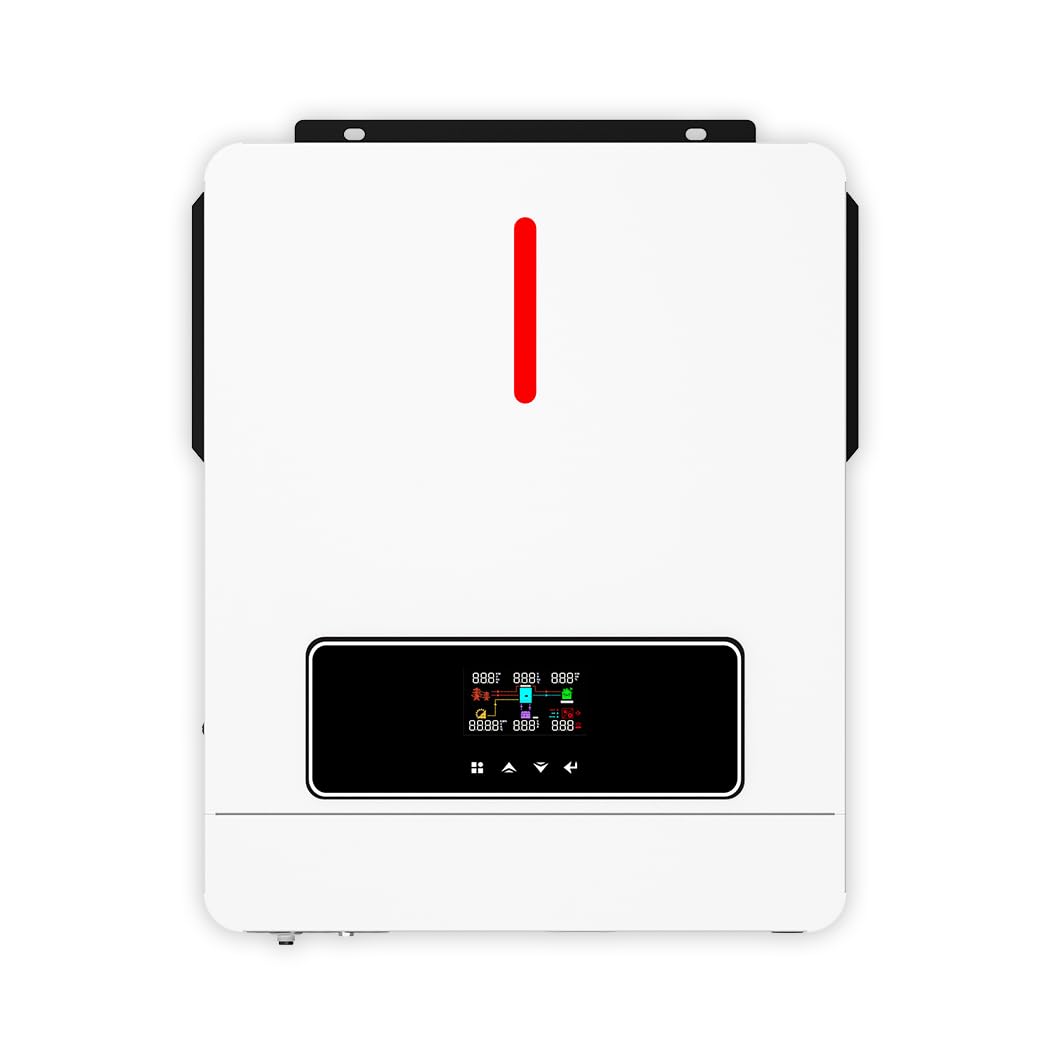 Y&H 6.2KW Solar Hybrid Inverter 48V AC220V On/Off-Grid Solar Inverter Built-in MPPT 120A Solar Charger, Two Load Output Power Max PV Power 6500W Input, Supports Batteryless