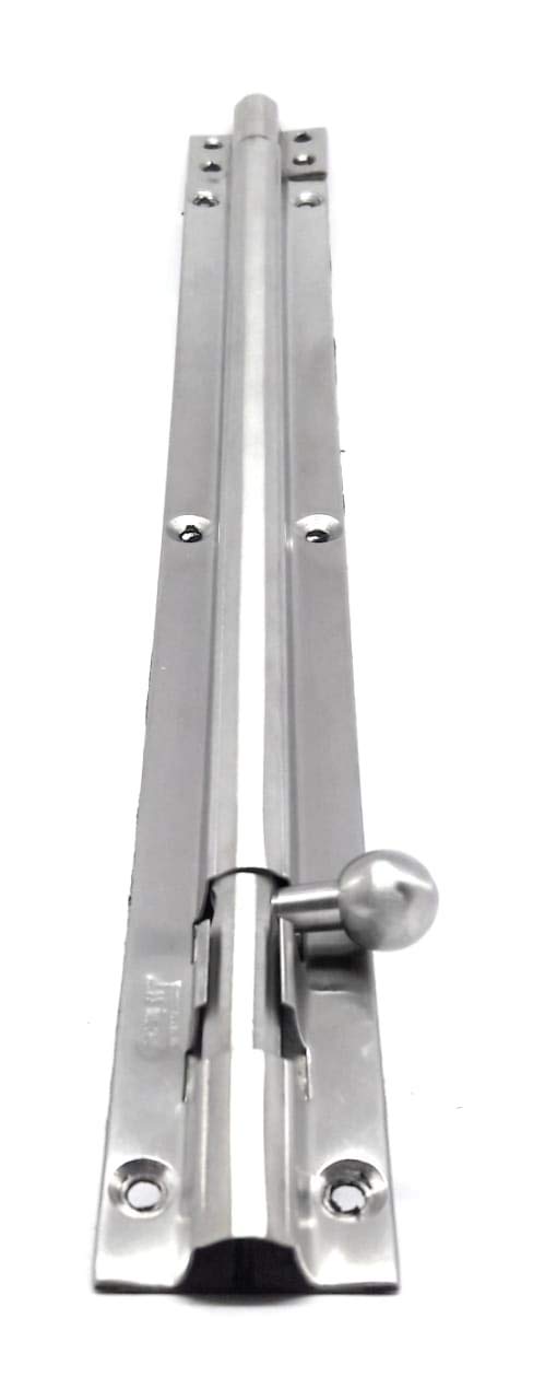 ssiskcon 12 inch Stainless Steel Barrel Bolt 10mm Solid Satin 32D Surface Cane Defend Security Latch Slide Lock