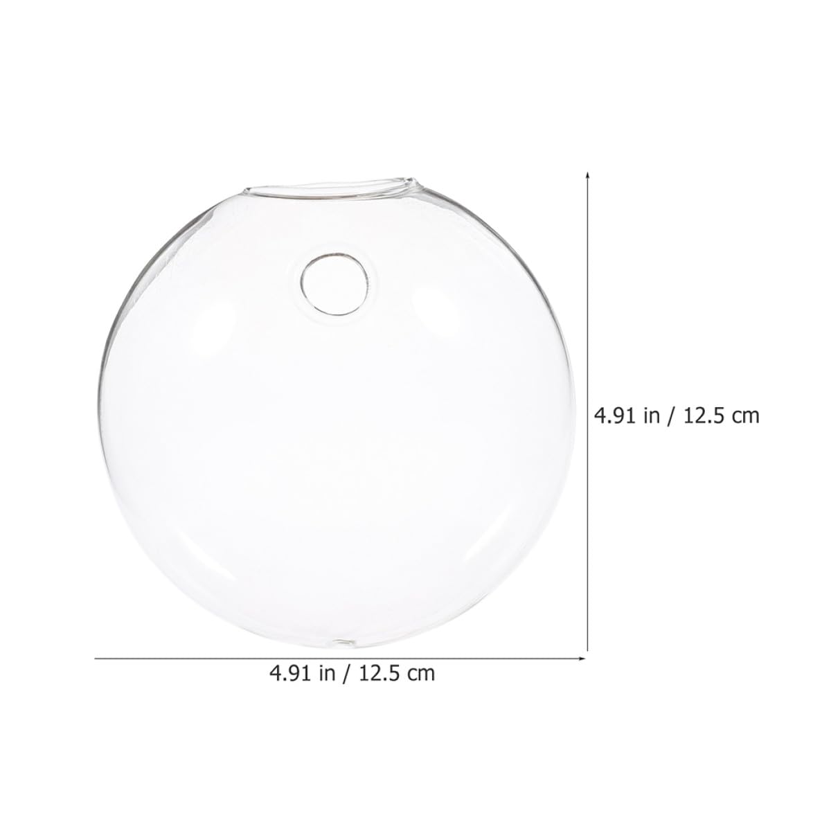 ULTECHNOVO 6pcs Wall Mounted Glass Flower Vases Hydroponic Planter Flat Glass Terrarium Pots for Home Décor and Indoor Plants