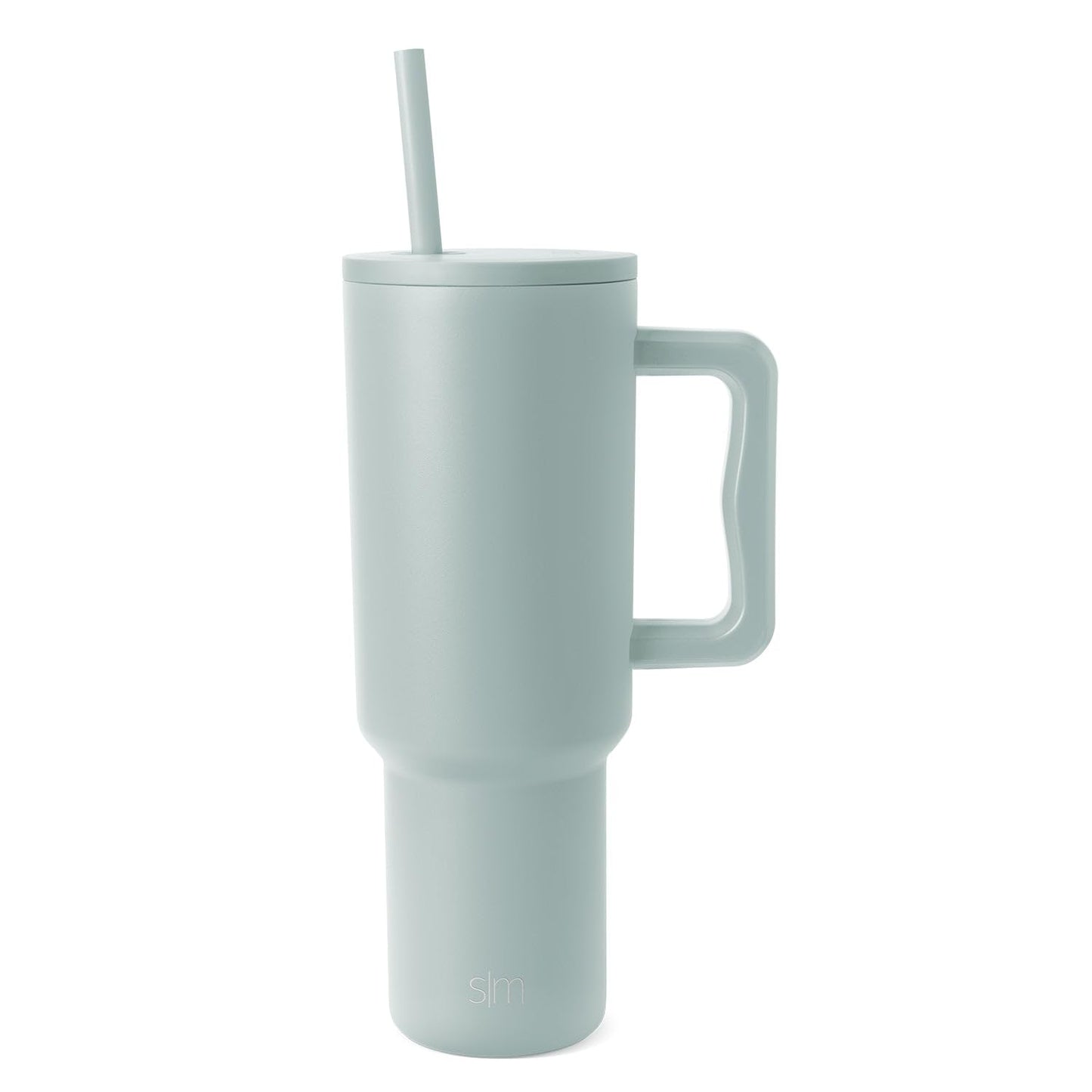 Simple Modern 40 oz Trek Tumbler with Handle and Straw Lid | Cup Holder Friendly Insulated Stainless Steel Travel Mug | Sea Glass Sage,(Pack of 12)