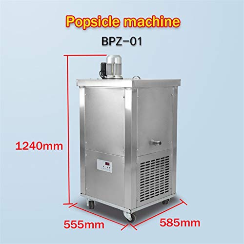 Kolice Commercial Single Mould Popsicle Machine,Ice pop Sticks Maker, Ice Lolly Machine, Ice Lollipop Machine -30 pcs/Mold Set,110ML/each Stick