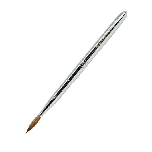 Young Nails YNI Finesse Pro Acrylic Sculptor - Standard Size 9 Oval Brush w/ Built-In Brush Cover, Natural Hair, Ideal for Acrylic Nail Application, Acrylic Fills, Acrylic Nail Extensions, Nail Art