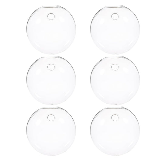 Ipetboom 6pcs Wall Hanging Hydroponic Glass Vases Small Plant Terrariums Indoor Decorative Glass Flower Pots for Home Décor