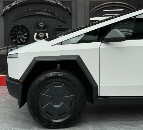 FDAIUN for Tesla Cybertruck 2024 2025 2026 Entire Set PPF Precut Car Full Body Paint Protective Film Self Adhesive PVC Car Wrap Film Scratch Protector Exterior Accessories (Matte White)