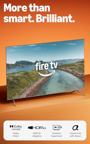 Amazon Fire TV 55" Omni QLED Series (newest model), 4K Ultra HD smart TV, HDR10+, Dolby Vision, Dolby Audio, quad-core processor, hands-free with Alexa