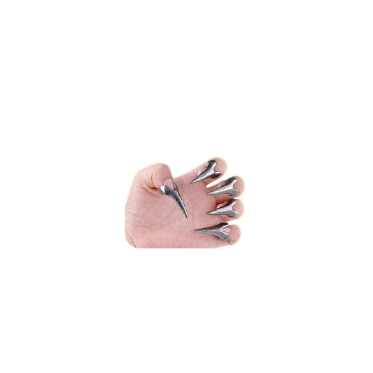 DUANMEINAD Wholesale 10pcs Hot Retro Punk Rock Gothic Talon Nail Finger Claw Spike Rings Nail Art Decoration