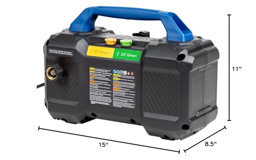Westinghouse ePX3100v Electric Pressure Washer, 2100 Max PSI 1.76 Max GPM, Built-in Carry Handle, Detachable Foam Cannon, Pro-Style Steel Wand, 3-Nozzle Set, for Cars/Fences/Driveways/Home/Patios