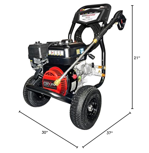Simpson 3400 PSI Gas Pressure Washer, 2.5 GPM Residential Power Washer, Cold Water, 25' Hose, Clean Machine, 49-State Compliant (CM61083)