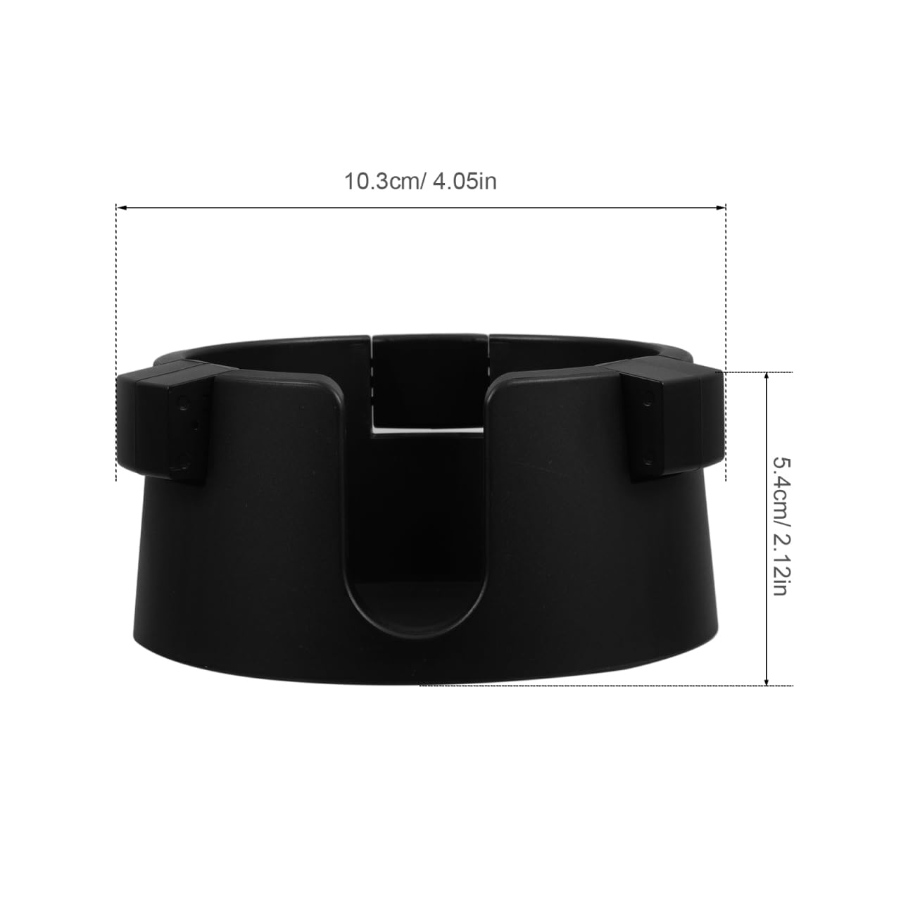 PartyKindom Anti-Spill Desk Cup Holder - Unspillable Drink with Adjustable Inner Diameter - Secure Desktop Cup Holder for Gaming Office Sofa Boat RV (Black)