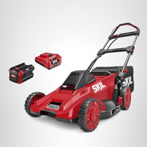 SKIL 40V Brushless 20" Push Mower Kit Including 6.0Ah Battery and 150W Charger-PM4910-15