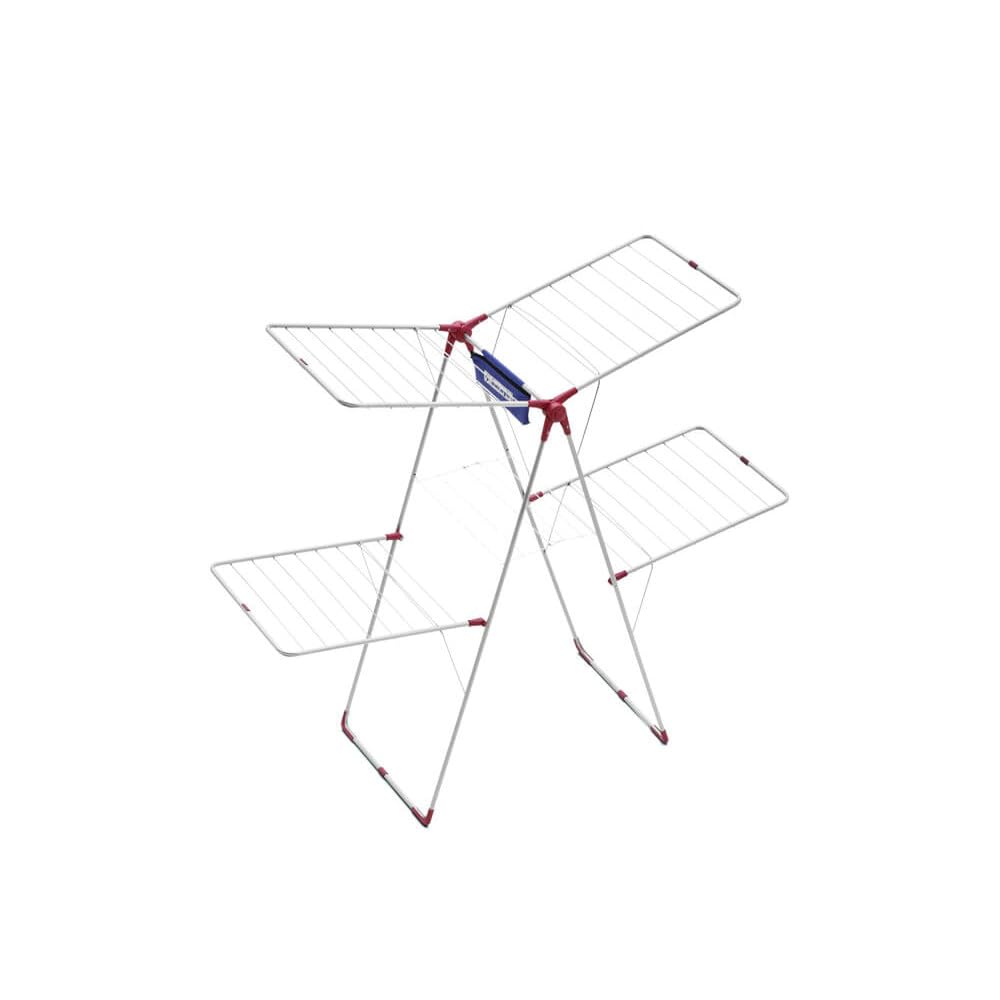 Folding Clothes Steel Two-Tier Drying Rack