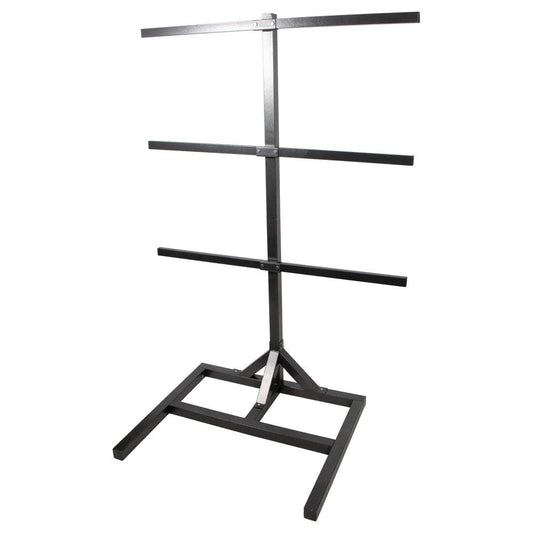EASY-UP Pro Interchangeable Saddle & Tack Stand | Customizable Storage System | Heavy Duty Free Standing Rack | Can Hold Multiple Saddle & Pad Racks | Gray Armor Rust Resistant Finish