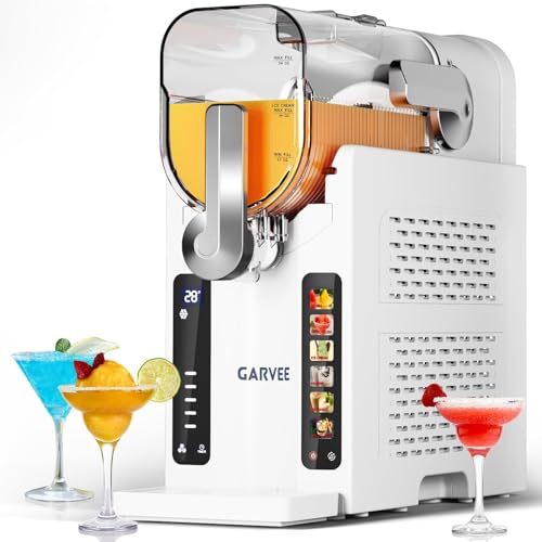 Slushie Machine for Home, 88 oz Ice-Free Frozen Drink Machine with 6 Preset Programs, Margarita Machine with Self-Cleaning Function, Slushy Maker for Frozen Margaritas, Cocktails, Frappés