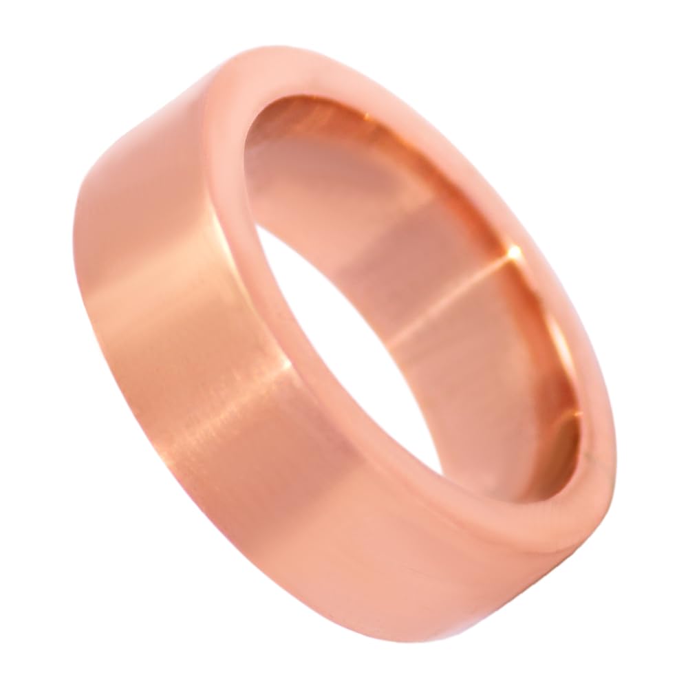 Krishnaa Jewels Pure Copper Handmade 2mm Heavy Thick Band Ring Ethnic Gift Jewelry for Men and Women (4)