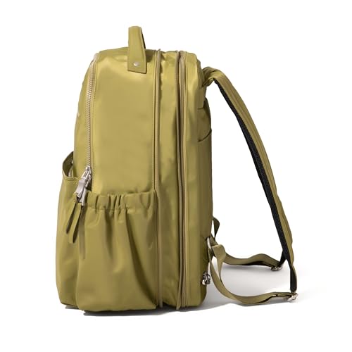 Baggallini Tribeca Expandable Laptop Backpack - 15"x11" Lightweight RFID Computer Bag for Work & Travel with Luggage Sleeve