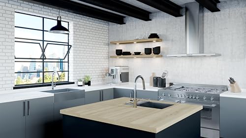 Pfister Stellen Kitchen Faucet with Pull Down Sprayer, Single Handle, High Arc, Stainless Steel Finish, LG529SAS