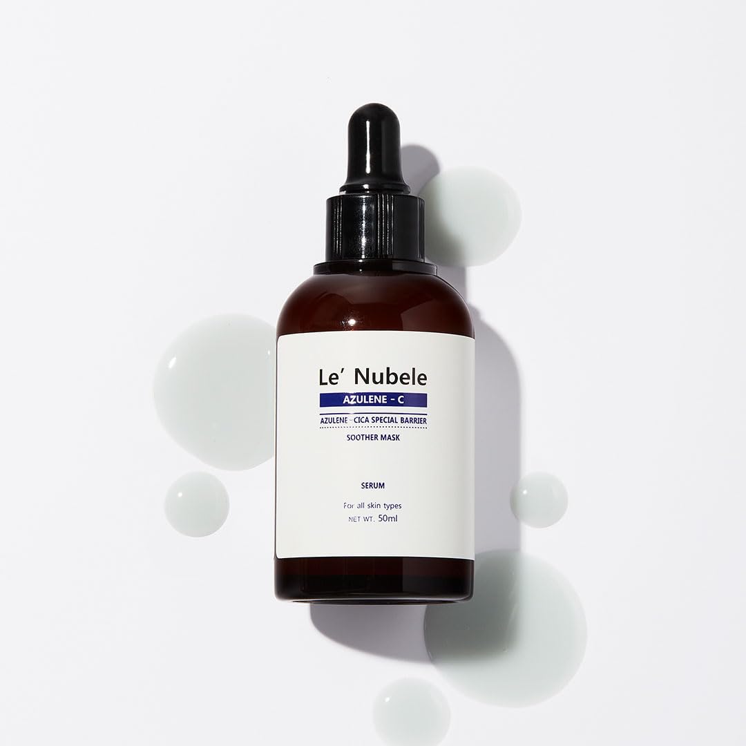 Le Nubele Azulene-Cica Soother Mask Serum 50ml | Korean Skincare for Sensitive Skin, Hydration & Barrier Care