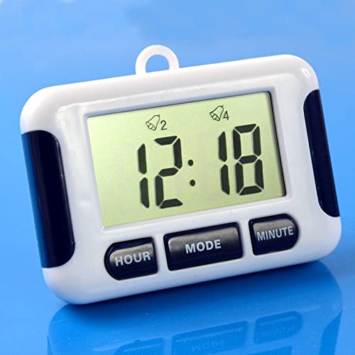 Digital Kitchen Timer Bell Alarm Clock Sleep Multifuctional Countdown 5 Groups Timer Kitchen Supplies(Blue)