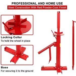 Wlikoci Manual Car Motorcycle Tire Repair Machine, 500mm Tyre Changer Wheel Mount Breaker Tyre Changer, for Bike Motorbike Go Kart