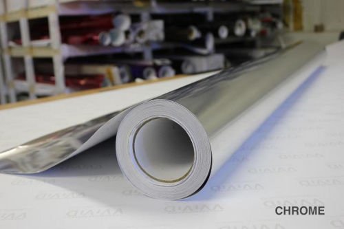 Silver Mirror Chrome Self-Adhesive Vinyl Wrap Film (100ft x 5ft)