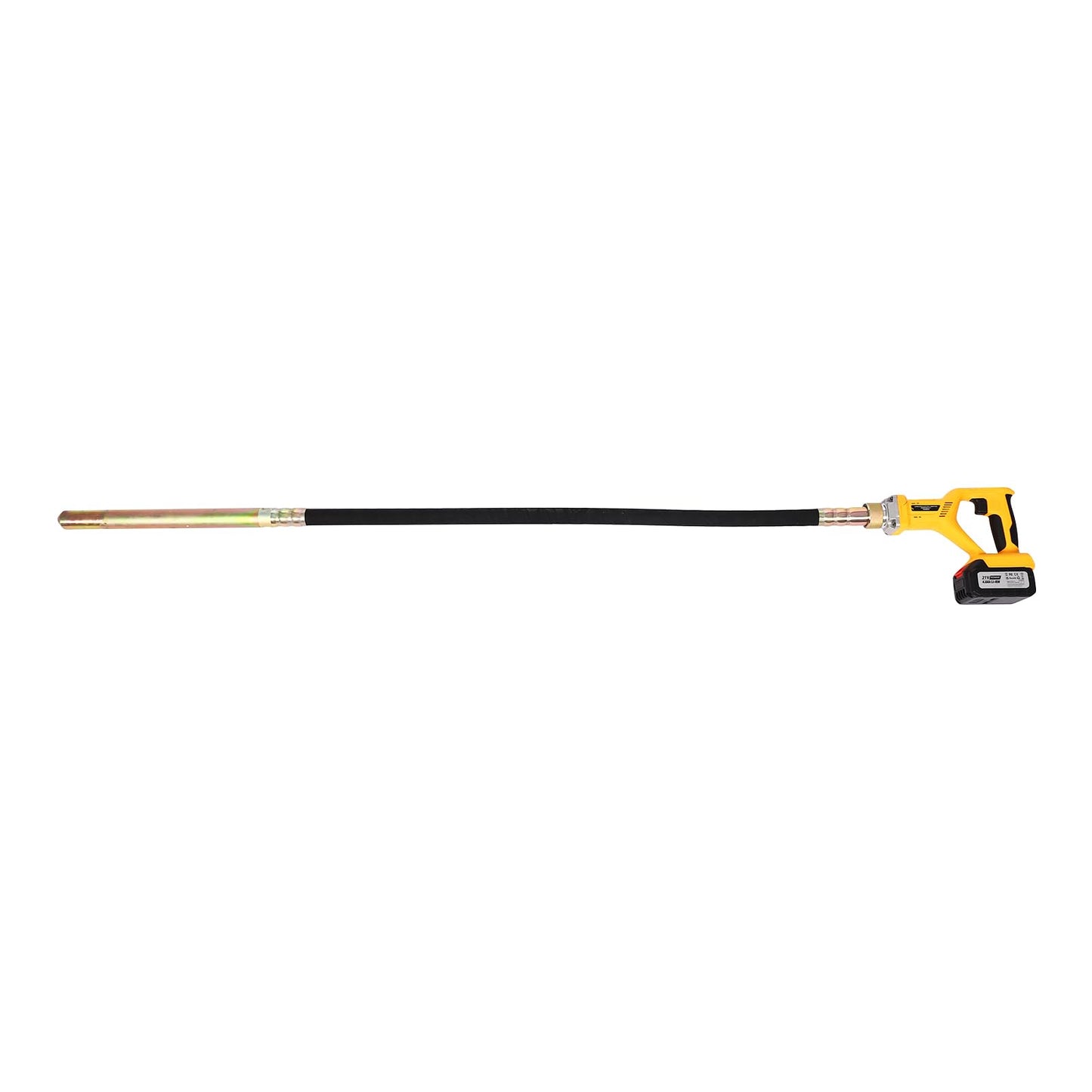 Concrete Vibrating Tool, Cordless Handheld Cement Vibrator,Remove Air Bubble, Level & Mix Concrete, 4.9’ Ft Flex Hose
