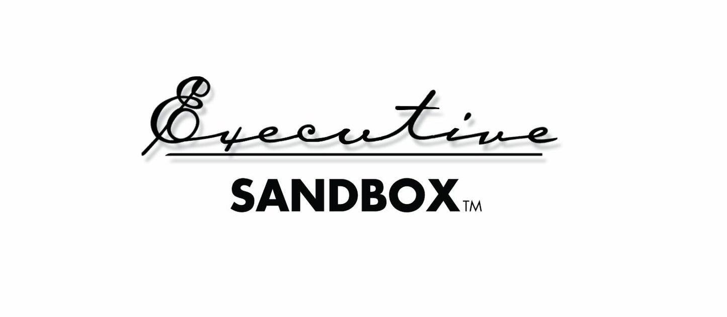 Executive Sandbox - Beach Themed Zen Garden - Desktop Stress Relieving Office Decor - Includes 8” x 10” Hardwood Sandbox, 8 Seaside Accessories, and Ultra-Fine Sand