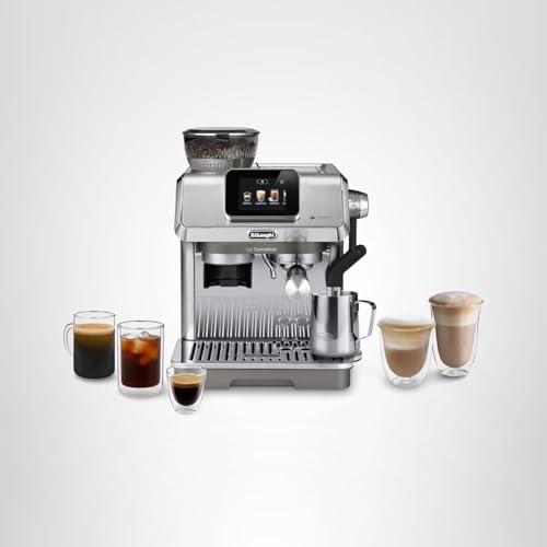 De'Longhi La Specialista Touch Espresso Machine with Grinder & Milk Frother – Cold Brew & Iced Coffee Maker, Burr Grinder, 10 Drink Presets, Compact Bean to Cup, Award-Winning Italian Design