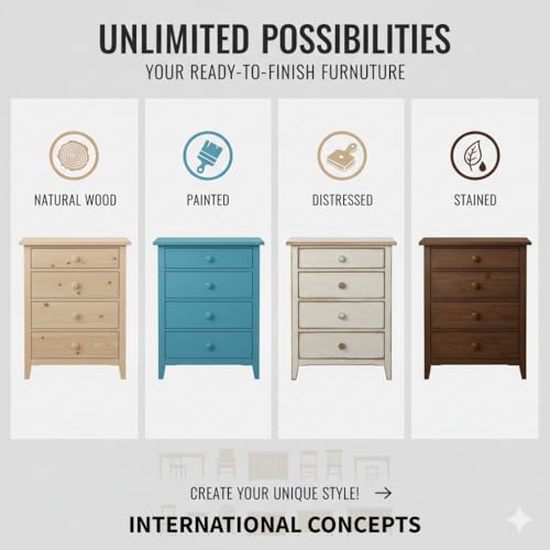 Solid Wood Shaker Bookcase - 72"H , Unfinished