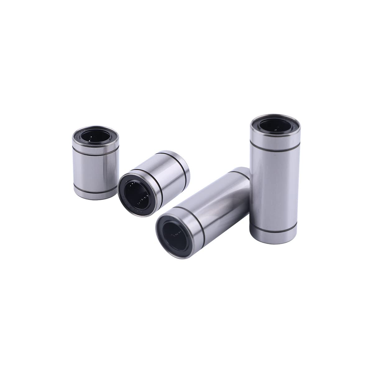 LM25UU Linear Ball Bearing, Bore Dia 25 mm, OD 40 mm, Width 59 mm, Used for Mechanical Sliding Tables, CNC Machine Tools, 3D Printers, Silver 2pcs