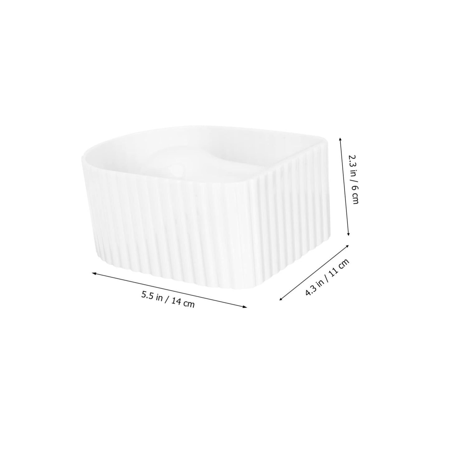 Mikinona Nail Soaking Bowl Manicure Hand Soak off Tray Gel Polish Remover Acrylic Nail Art Tool 5.5X4.3X2.4 Inch Clear Spa Bowl for Home Salon Use