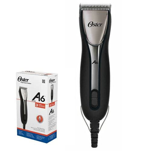 Oster Powerful A6 Slim Heavy Duty 3 Speed Pro Grooming Clippers Includes #10 Blade 10-Piece Stainless Steel Pet Clipper Guide Comb Kit