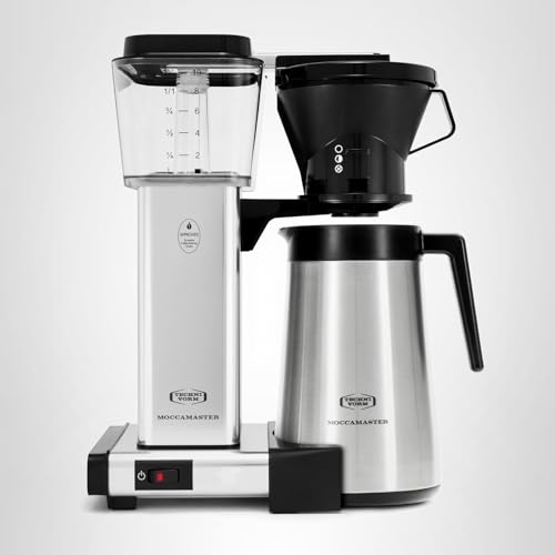 Technivorm Moccamaster 79112 KBT Coffee Brewer, 40 oz, Polished Silver