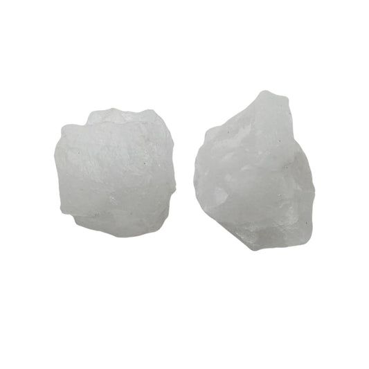 Crystals, Rocks, Crystals and Healing Stones, Witchcraft Supplies, Healing Crystals, Stones, Healing Stones, Rock Collection, Agate, Raw Stones (White Quartz, 2 Pcs)