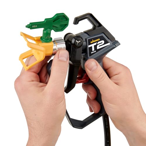 Wagner Spraytech 2435698 Control Pro 130 Paint Sprayer with T2 Gun, High Efficiency Airless Sprayer with Low Overspray, Yellow