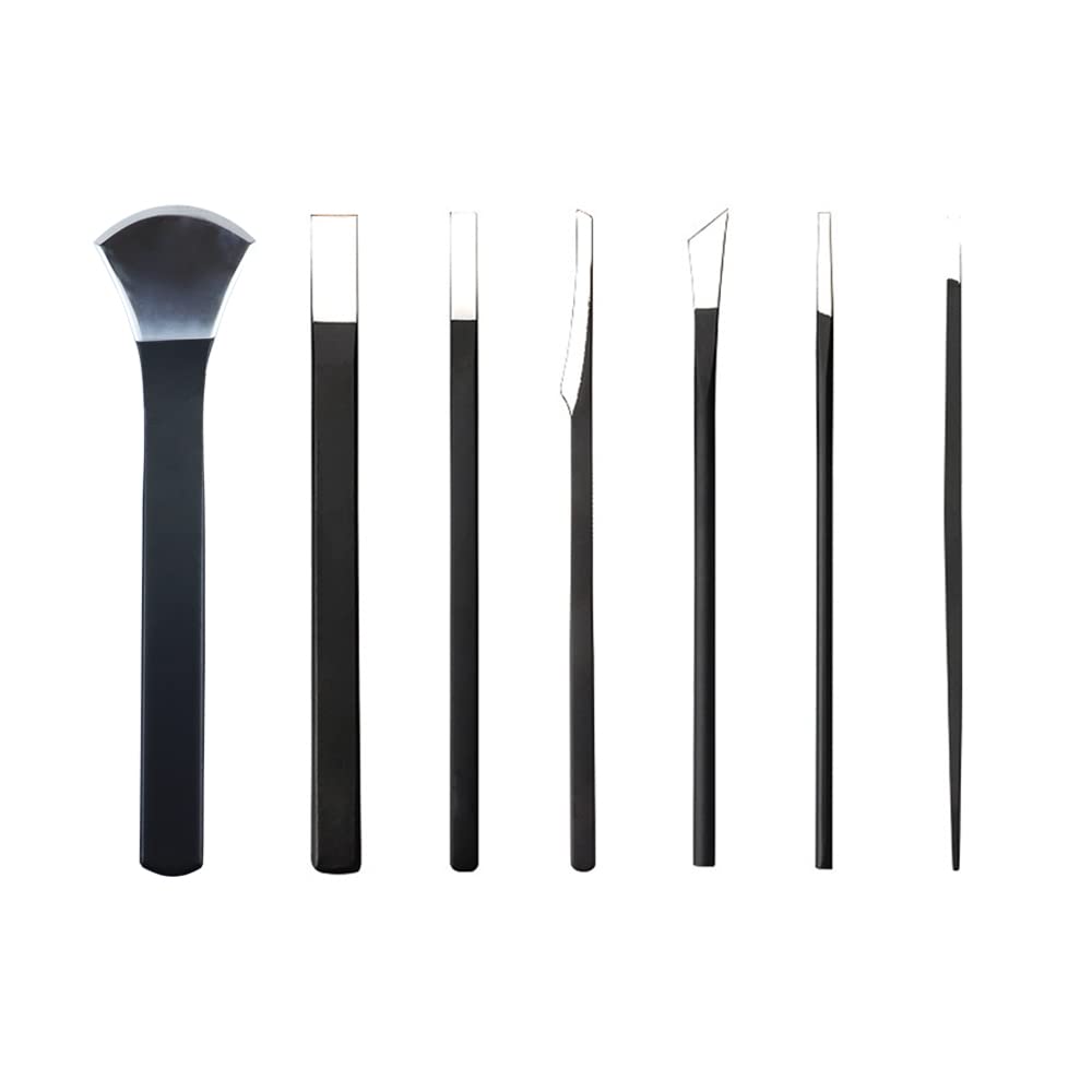 7pcs Pedicure Knife Set Ingrown Toenail Tools with PU Storage Bag High Manganese Steel Nail Knives Cuticle Remover Professional Foot Repair Sharp Blade Kit for Nails Corn Callus