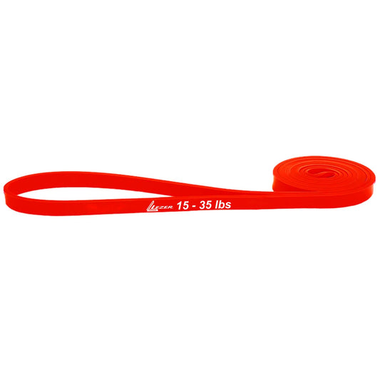 LEZER Resistance Band, Pull Up Bands, Exercise Bands, Workout Bands, Elastic Bands, Home Gym Fitness, Stretching, Physical Therapy, Training, Yoga, with Instruction, 15-35 lbs, Red