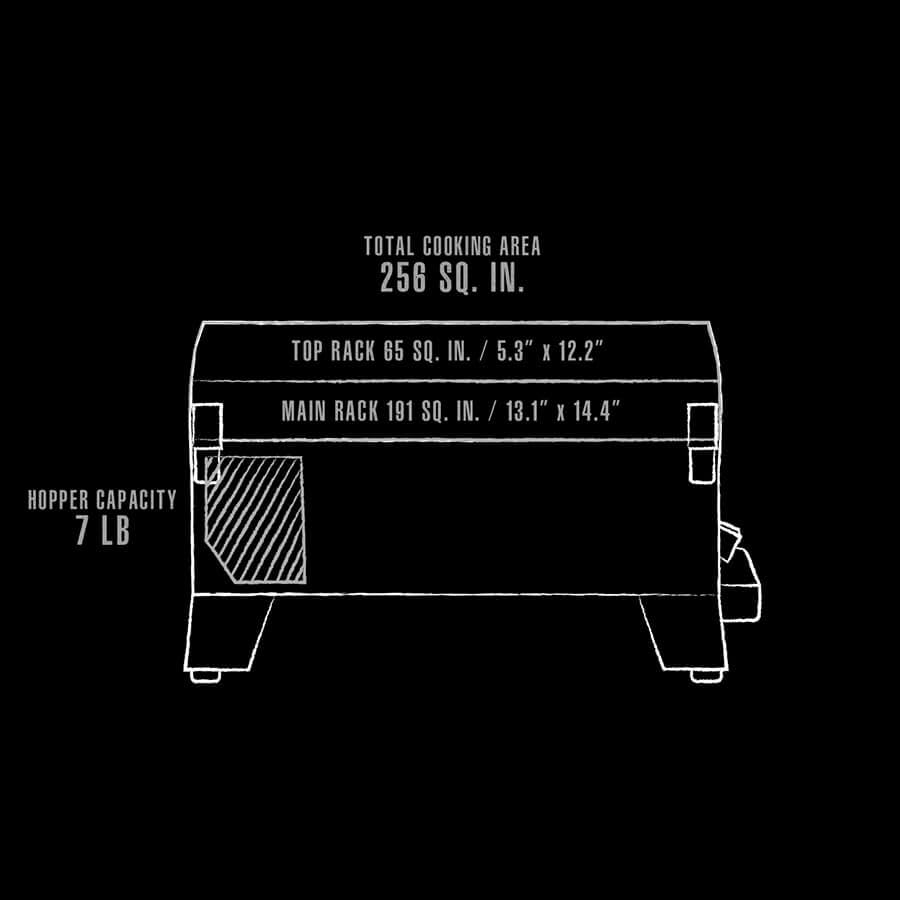 Pit Boss PB150PPG Table Top Wood Pellet Grill, Black - 11091