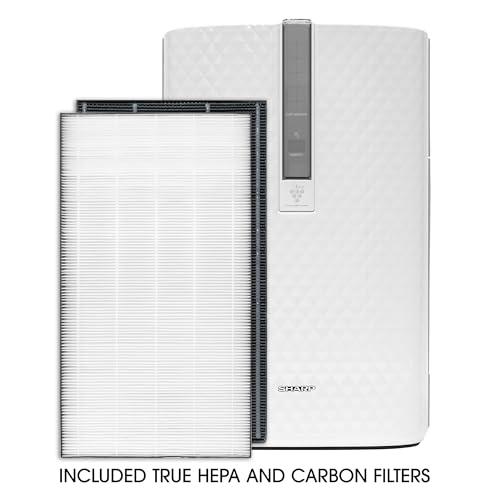 SHARP Air Purifier with Humidifier Combo – Covers up to 1,230 sqft in one hour, True HEPA Filter Air Purifier for Medium Rooms, Home Nursery, Dust, Smoke, Pollen - KC850U