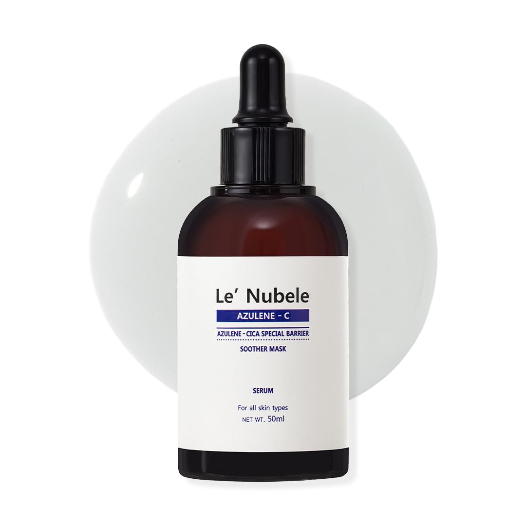 Le Nubele Azulene-Cica Soother Mask Serum 50ml | Korean Skincare for Sensitive Skin, Hydration & Barrier Care