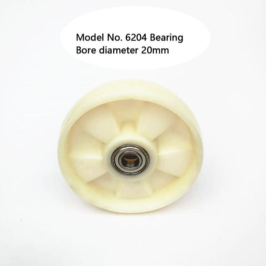 4 Front Load Roller 80 X 60mm Pallet Jack Nylon Wheels Bore 20mm Injection Molded Replacement 6pcs