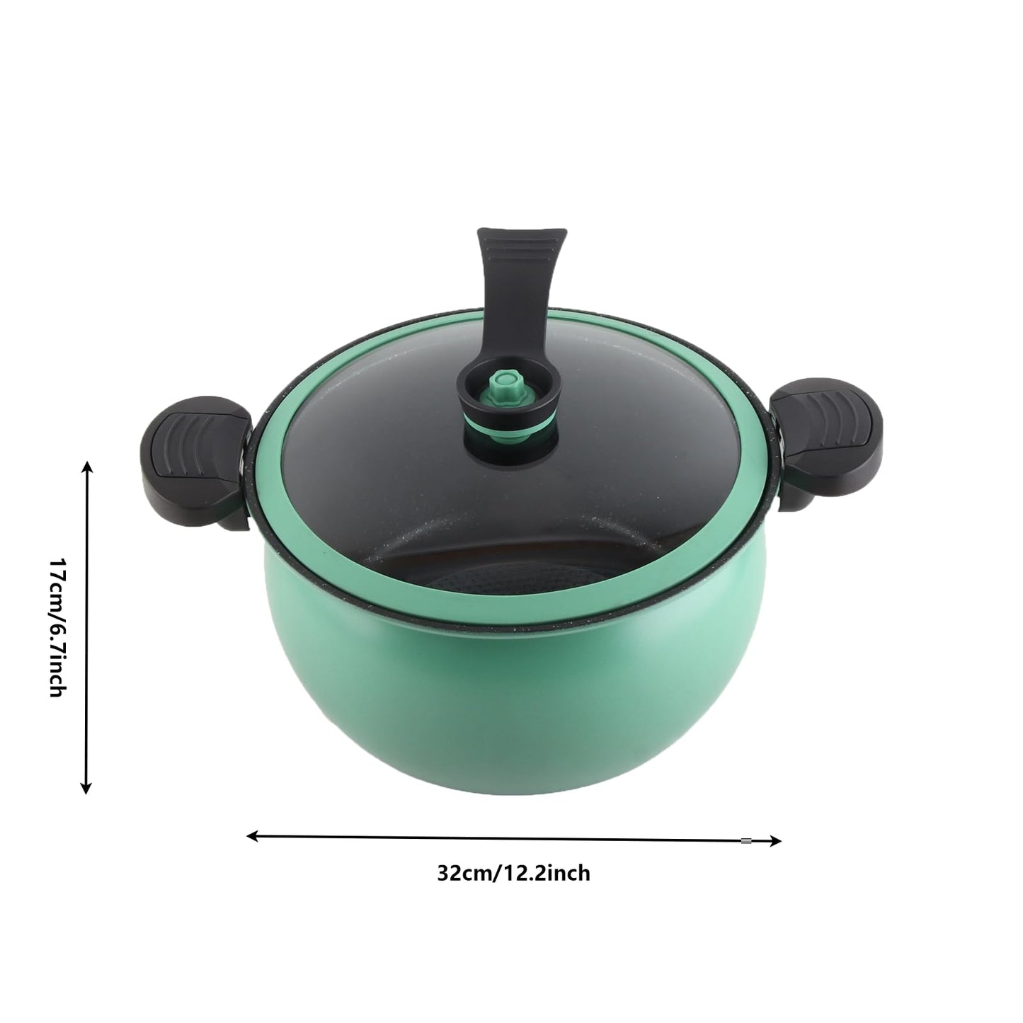 Micro Pressure Cooker Fast Cooking Cookware, 31 * 28 * 17cm Non Stick Microwave Kitchenware, Multi Functional Big Capacity Universal Stew Pot (7L)