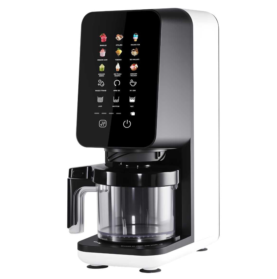 12 In 1 Electric Ice cream maker machine for Ice Cream, Gelato, Slushie, Italian Ice, Sorbet, Milk Shake, FrozenYogurt, Light Ice Cream, Frozen Drink, Mix-In, Re- Spin, Shaft Clean,Ice cream machine