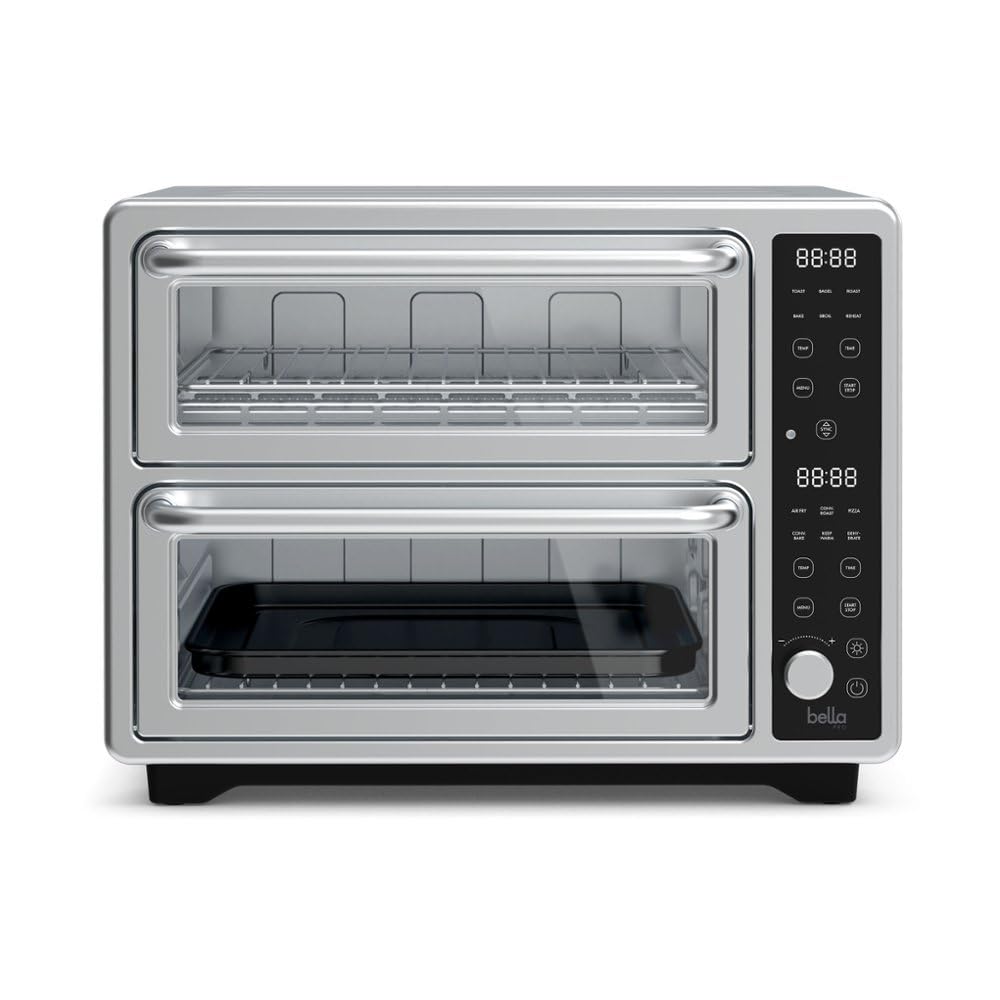 Stainless Steel DoubleUp Oven with Probe Thermometer by bella PRO