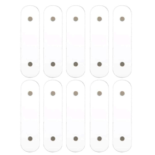 10Pcs Nail Art Showing Holder Nail Art Acrylic Strip Magnetic Display Transparent Manicure DIY Nail Salon Accessory Clear Nail Sticks Polish Display(10pcs)