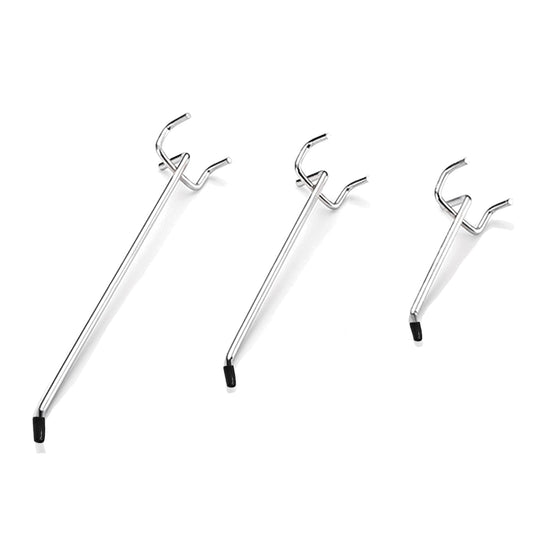 Wohegyy pegboard Hooks, Heavy Duty Peg Board Organizer Accessories,Metal Hooks for pegboard,peg Board Hooks for Hanging for 1/4" Pegboard Hanging Tools Garage (90 Pack)