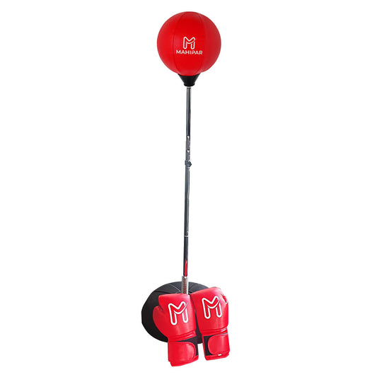 MAHIPAR Punching Bag with Stand for Adults & Teens - Heavy Punching Bag, Boxing Bag & Boxing Equipment Set with Reflex Bag, Speed Bag & Gloves - Adjustable Height for MMA, Kickboxing & Cardio Training