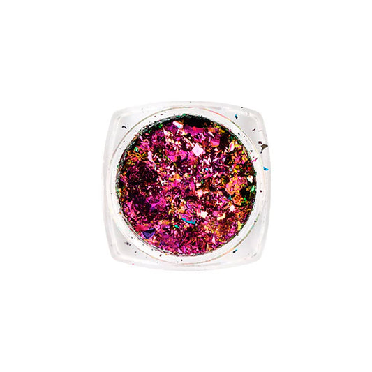 Mesiyun Nail Art Chameleon Glitters Sequins Chunky Iridescent Holographic Flakes Confetti Iridescent Powder for Nail DIY Craft 4 Jars